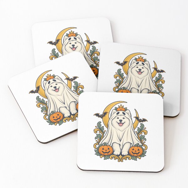 Item preview, Halloween Dogs Pets Samoyed Ghost Queen designed and sold by calicito.