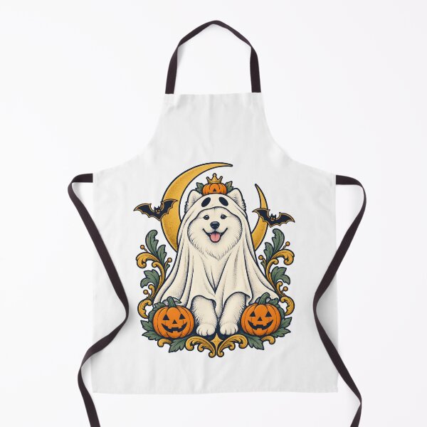 Item preview, Halloween Dogs Pets Samoyed Ghost Queen designed and sold by calicito.
