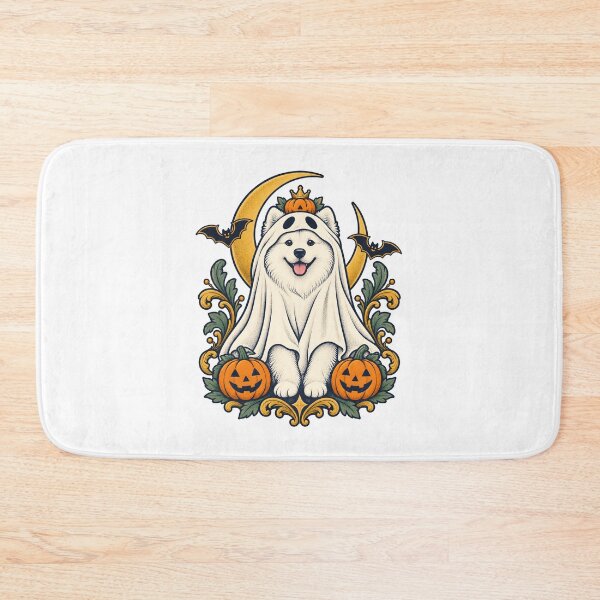 Item preview, Halloween Dogs Pets Samoyed Ghost Queen designed and sold by calicito.