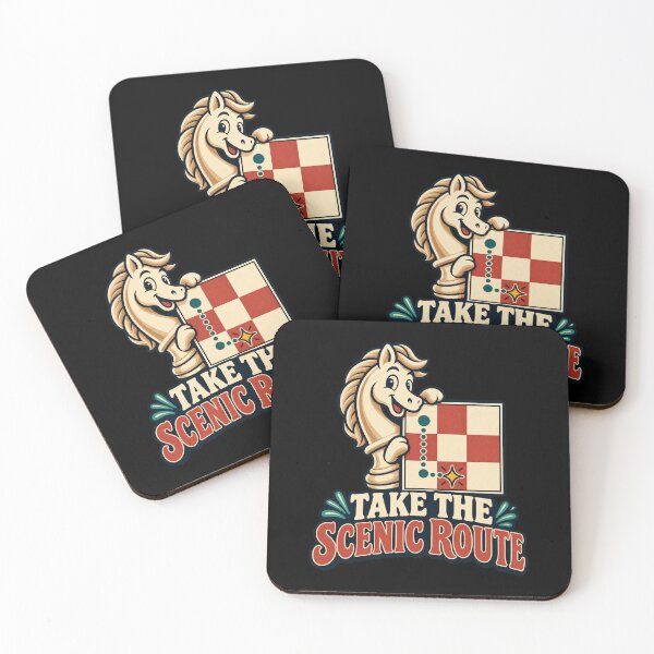 Item preview, Take the Scenic Route - Chess Knight designed and sold by Good Mood Foundry.