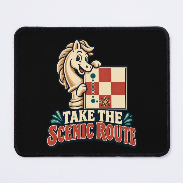Item preview, Take the Scenic Route - Chess Knight designed and sold by Good Mood Foundry.