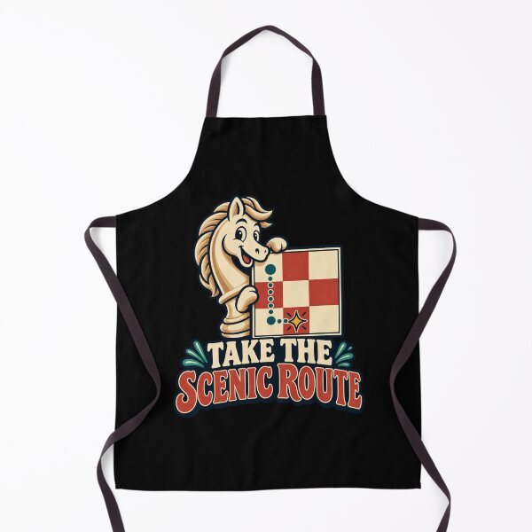 Item preview, Take the Scenic Route - Chess Knight designed and sold by Good Mood Foundry.