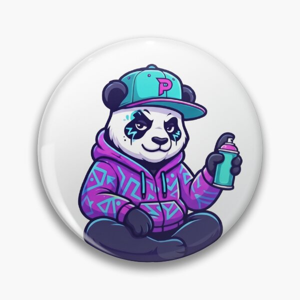 Item preview, Graffiti Panda Streetwear Urban Art T-Shirt designed and sold by MAHVIX.