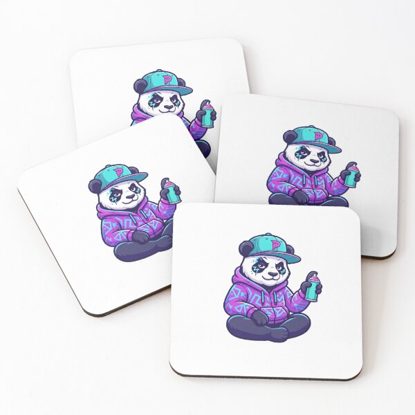 Item preview, Graffiti Panda Streetwear Urban Art T-Shirt designed and sold by MAHVIX.