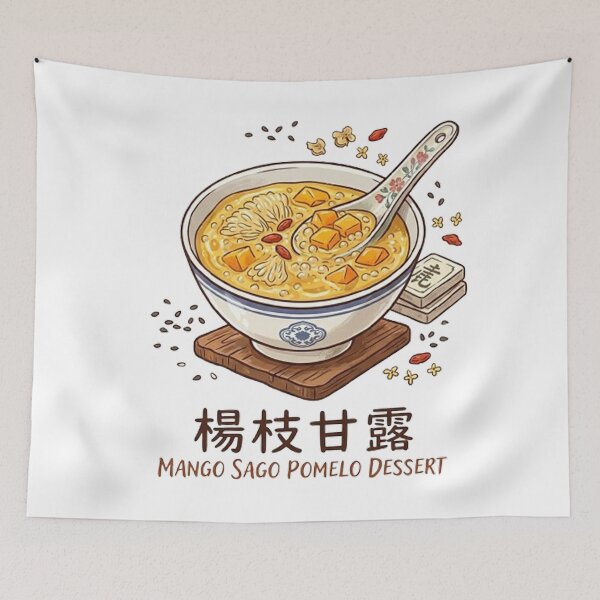 Item preview, Mango Sago Pomelo Dessert Hong Kong Style Food designed and sold by PetalsPaws.