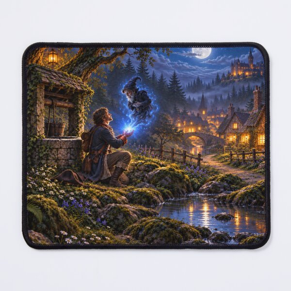 Item preview, The blue light in the enchanted forest designed and sold by _ARLUNA_.