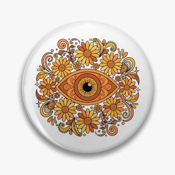Item preview, Boho Floral Evil Eye Mandala Art designed and sold by Artistprinter.