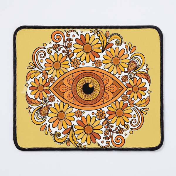 Item preview, Boho Floral Evil Eye Mandala Art designed and sold by Artistprinter.
