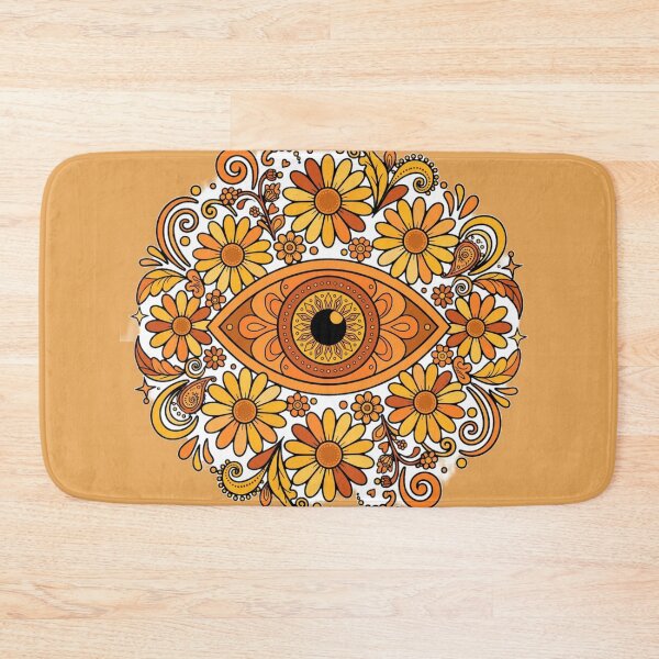 Item preview, Boho Floral Evil Eye Mandala Art designed and sold by Artistprinter.