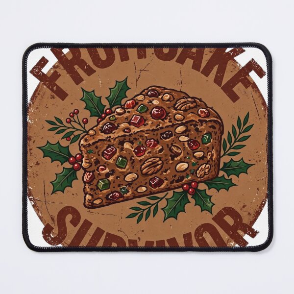 Item preview, Fruitcake Survivor Shirt - Funny Vintage Christmas Holiday Tee designed and sold by KERK Art and Design.