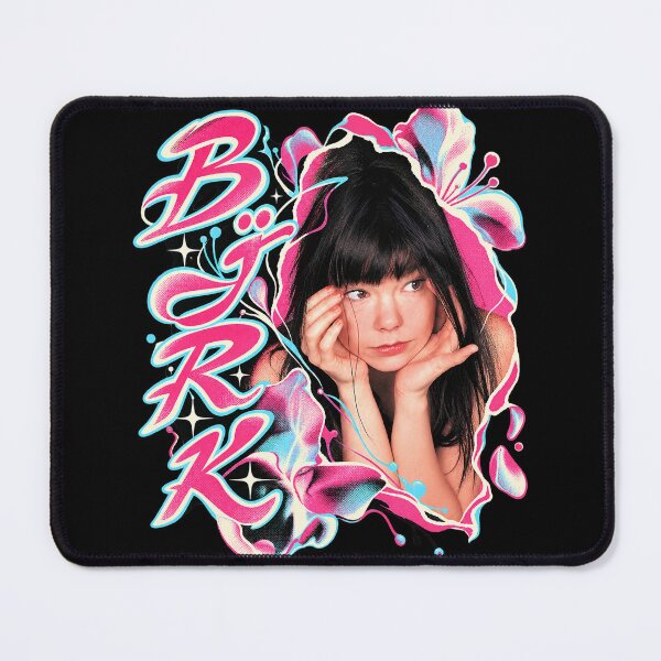 Item preview, Björk Y2K Retro Pop Art Pink Cyan Alternative Music Graphic designed and sold by CosmiicOddities.