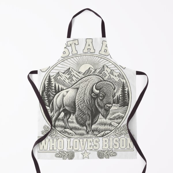 Item preview, Just A Boy Who Loves Bison American Buffalo Wilderness designed and sold by Aqouiatiqe.