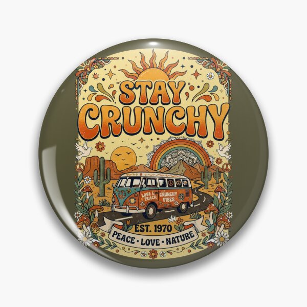 Item preview, Stay Crunchy: EST 1970 designed and sold by Finding Source Designs.