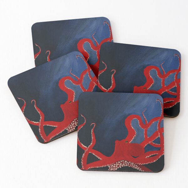 Item preview, The red octopus  designed and sold by Tiaep.