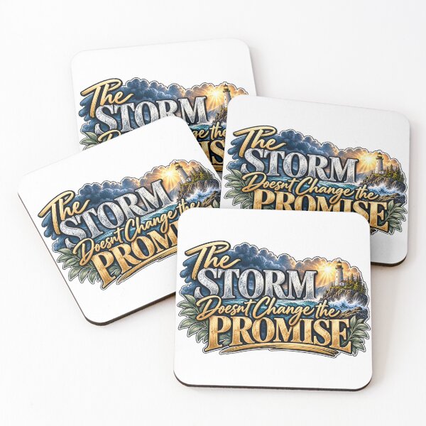 Item preview, The Storm Doesn’t Change the Promise | Christian Faith Lighthouse Design designed and sold by ThinkOnThis.