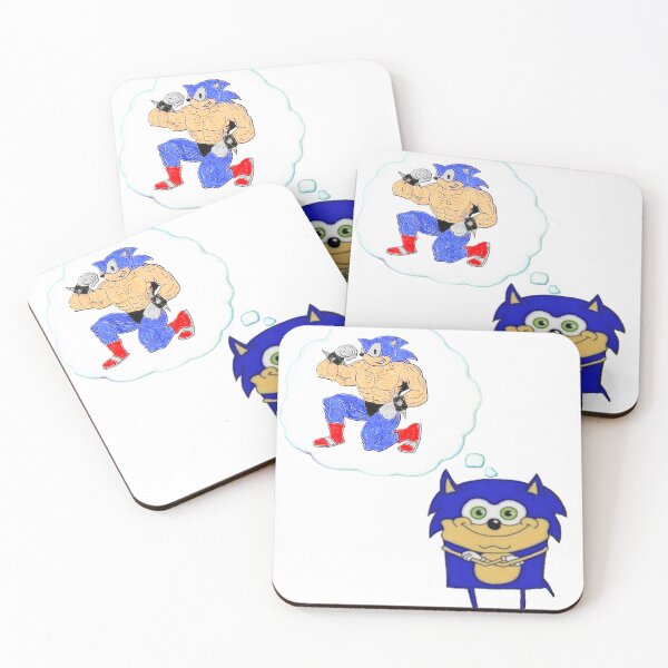 Item preview, sonic the hedgehog spongebob squarepants strong man designed and sold by retro_hobbie_shop.