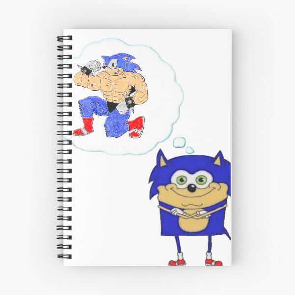 Item preview, sonic the hedgehog spongebob squarepants strong man designed and sold by retro_hobbie_shop.