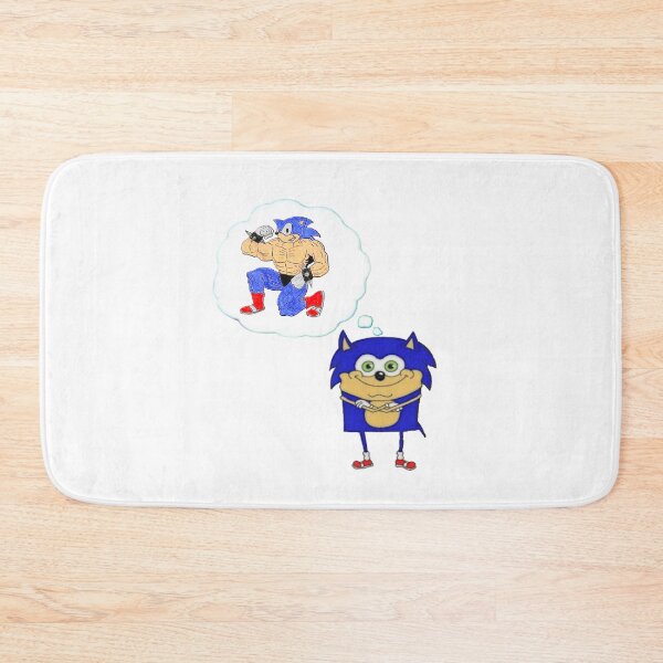 Item preview, sonic the hedgehog spongebob squarepants strong man designed and sold by retro_hobbie_shop.