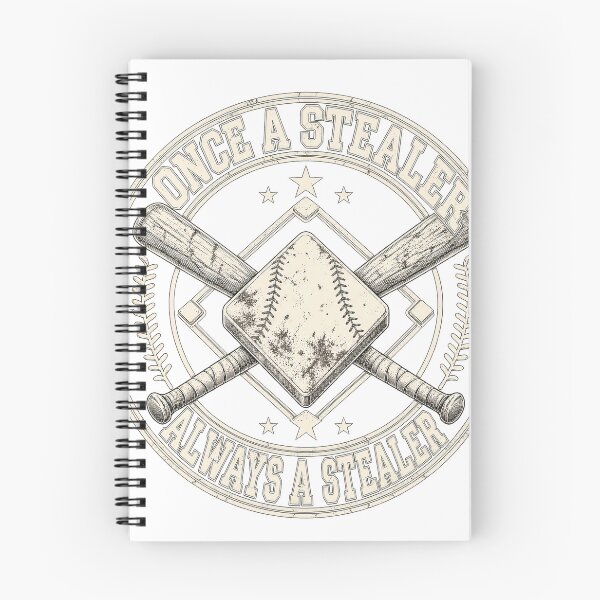 Item preview, Once A Stealer Always A Stealer Crossed Bats Baseball Plate designed and sold by Aqouiatiqe.