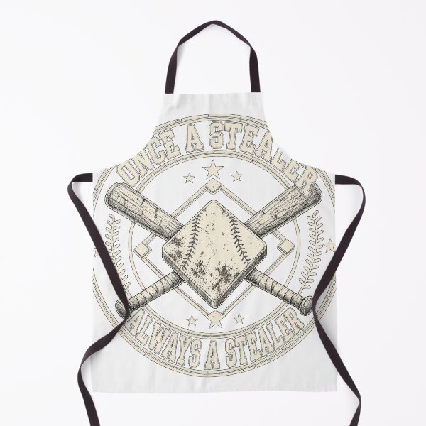 Item preview, Once A Stealer Always A Stealer Crossed Bats Baseball Plate designed and sold by Aqouiatiqe.