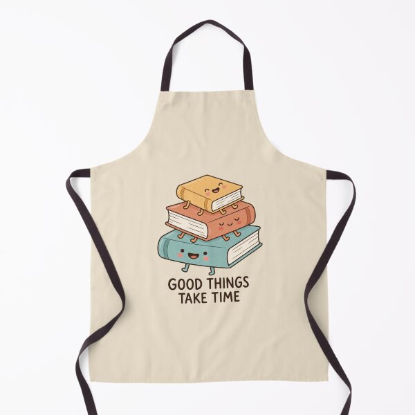 Item preview, Good Things Take Time | Cute Kawaii Book Stack Art designed and sold by MrDev.