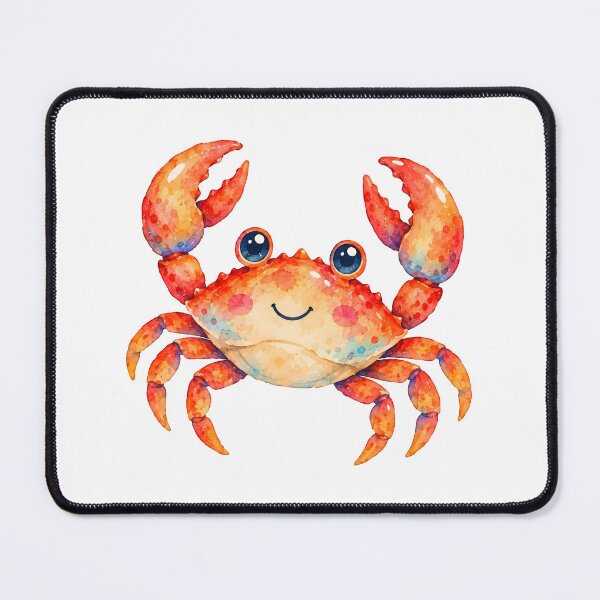 Item preview, Smiling red crab designed and sold by trendspatterns.