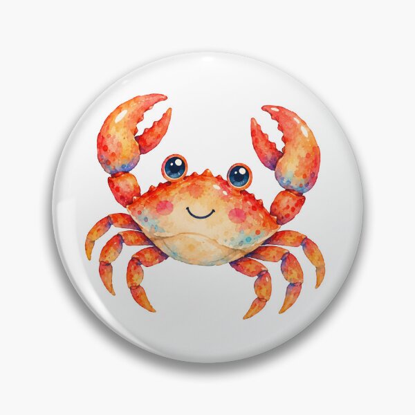 Item preview, Smiling red crab designed and sold by trendspatterns.