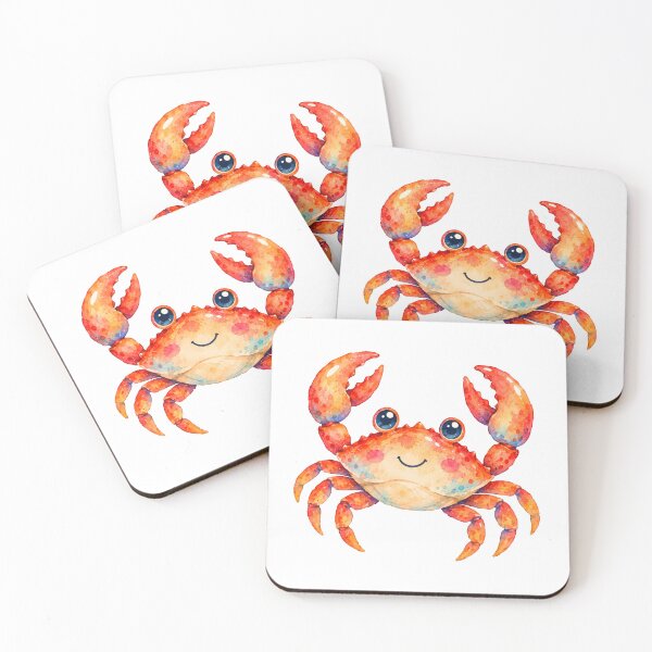 Item preview, Smiling red crab designed and sold by trendspatterns.