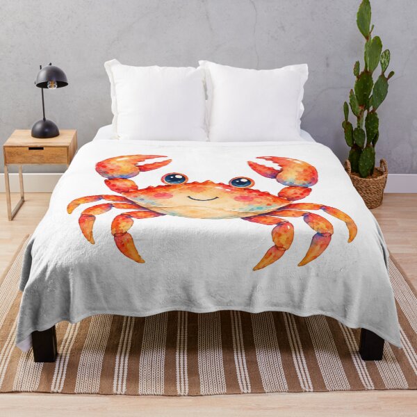Item preview, Smiling red crab designed and sold by trendspatterns.
