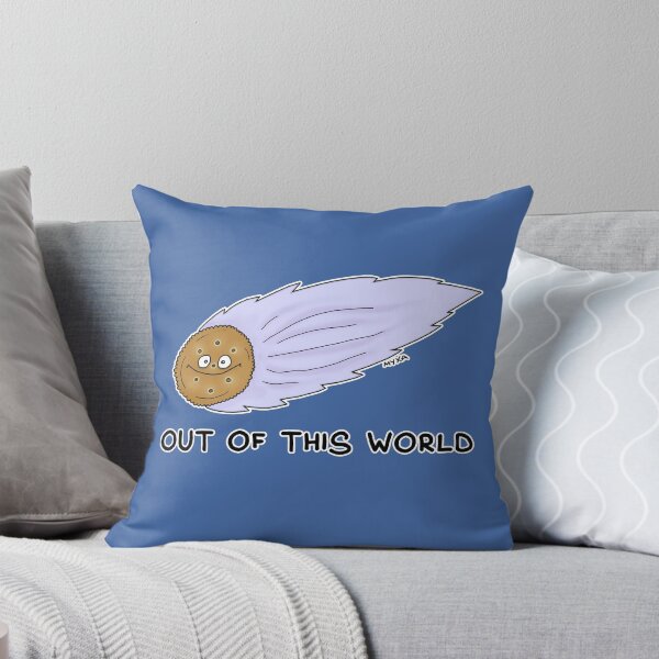 Item preview, Out Of This World Sticker | Funny Cookie Meteor Space Pun Meme designed and sold by MyxaART.