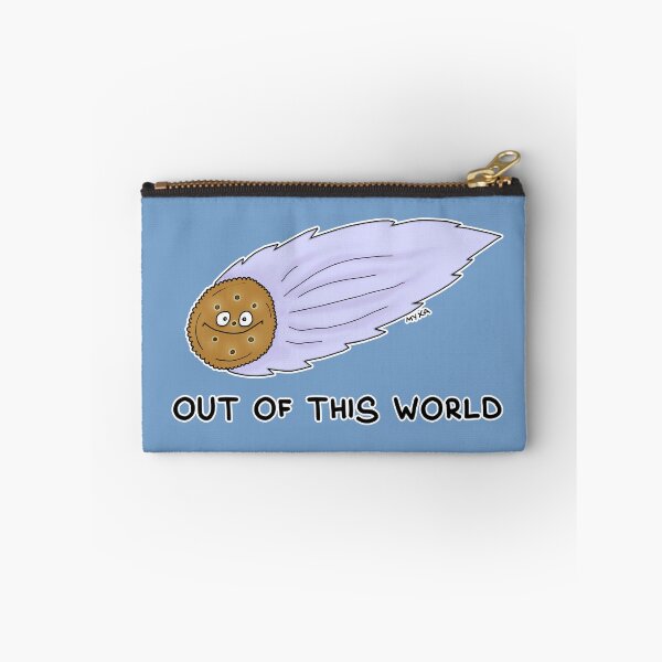 Item preview, Out Of This World Sticker | Funny Cookie Meteor Space Pun Meme designed and sold by MyxaART.