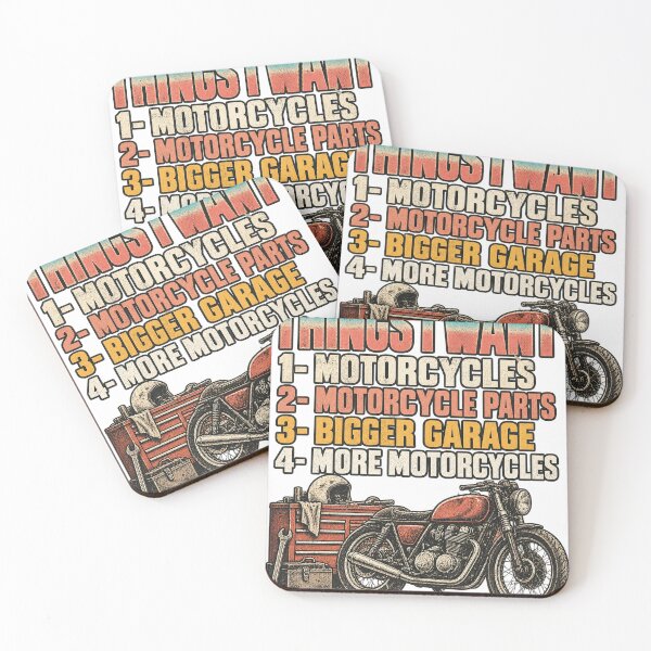 Item preview, Things I Want Motorcycles Parts Bigger Garage Biker Humor designed and sold by Aqouiatiqe.