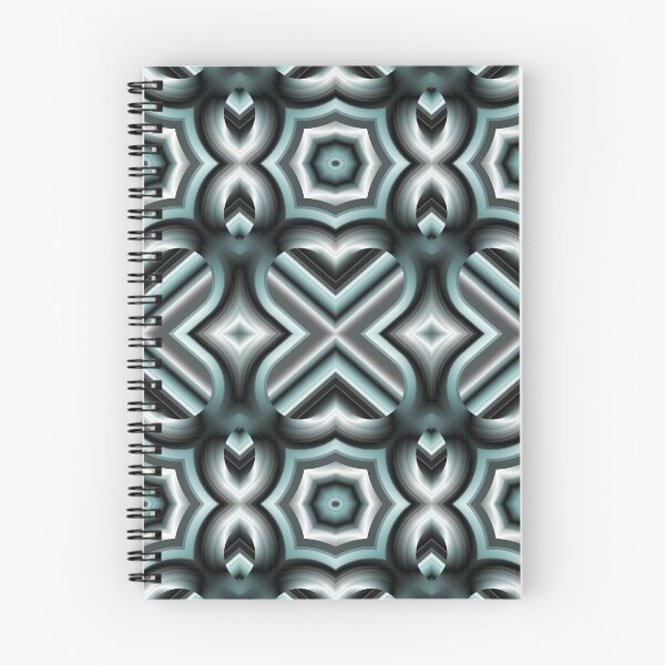 Item preview, Silver Cyan Geometric Illusion Pattern designed and sold by ScreenPin.