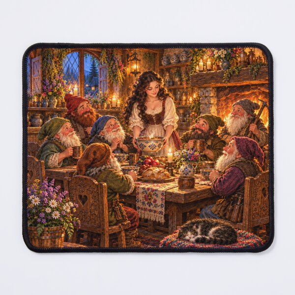 Item preview, Snow White and the Seven Dwarfs at the Last Supper designed and sold by _ARLUNA_.