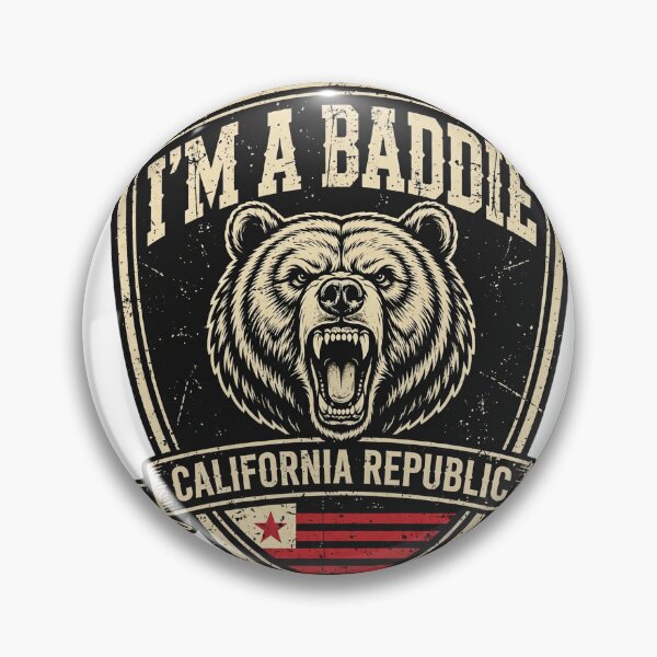 Item preview, I'm A Baddie Bear Shirt | Funny Vintage California Republic Tee designed and sold by CozyandBright91.