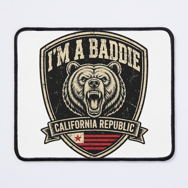 Item preview, I'm A Baddie Bear Shirt | Funny Vintage California Republic Tee designed and sold by CozyandBright91.