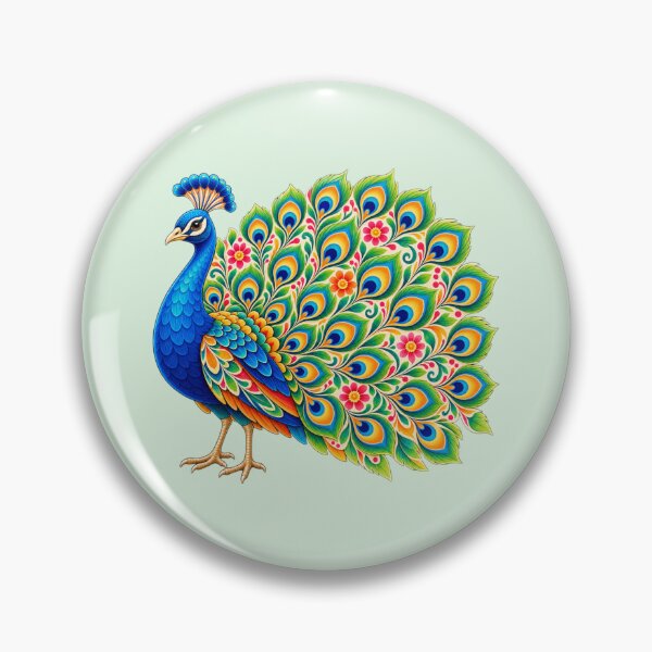 Item preview, Kaleido Floral Peacock designed and sold by Myra365Art.