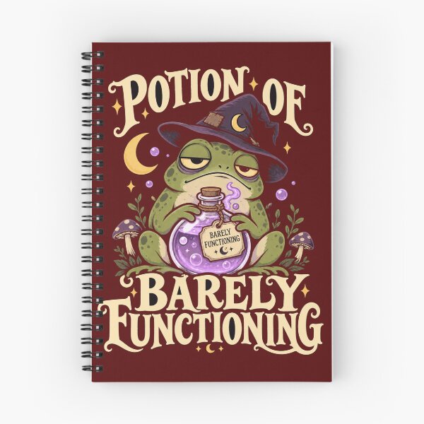 Item preview, Potion of Barely Functioning – Funny Tired Witchy Frog Burnout Humor designed and sold by From Cyryl with Love.