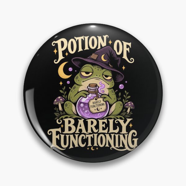 Item preview, Potion of Barely Functioning – Funny Tired Witchy Frog Burnout Humor designed and sold by From Cyryl with Love.