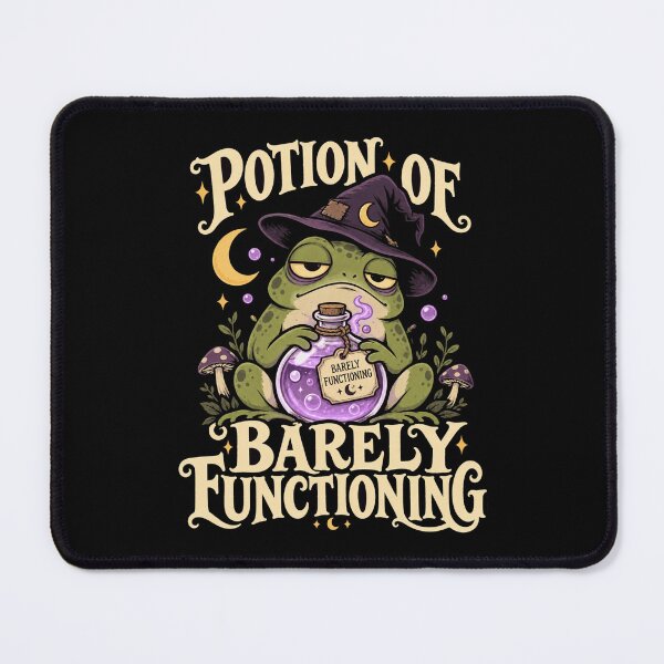Item preview, Potion of Barely Functioning – Funny Tired Witchy Frog Burnout Humor designed and sold by From Cyryl with Love.