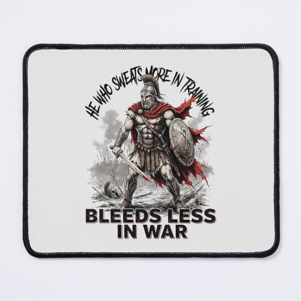Item preview, Sweats More In Training Bleeds Less In War Spartan designed and sold by Enea Kelo.
