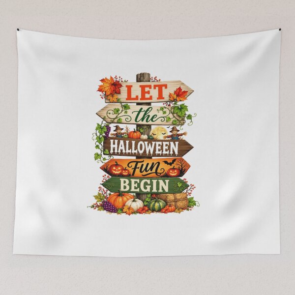 Item preview, Halloween Signpost Bundle Rustic Wooden Directional Signs Spooky designed and sold by Thread&Fable.