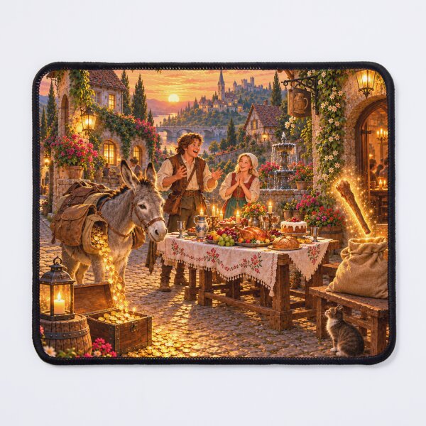 Item preview, The Little Table and the Golden Donkey designed and sold by _ARLUNA_.