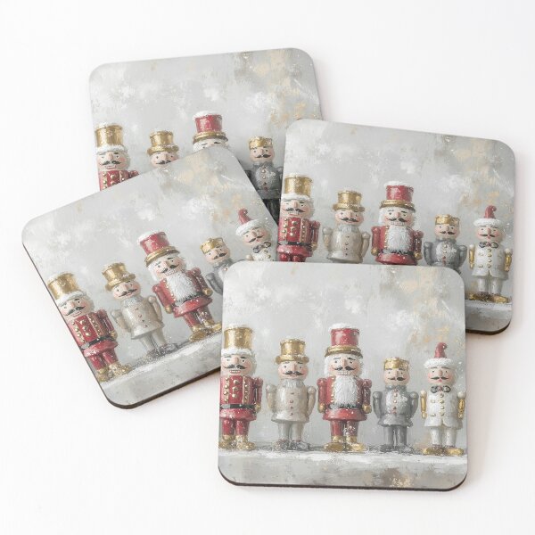Item preview, Nutcracker Soldiers Row Christmas Painting designed and sold by NatureSight.