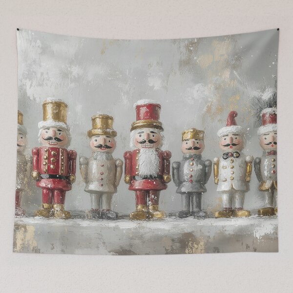 Item preview, Nutcracker Soldiers Row Christmas Painting designed and sold by NatureSight.