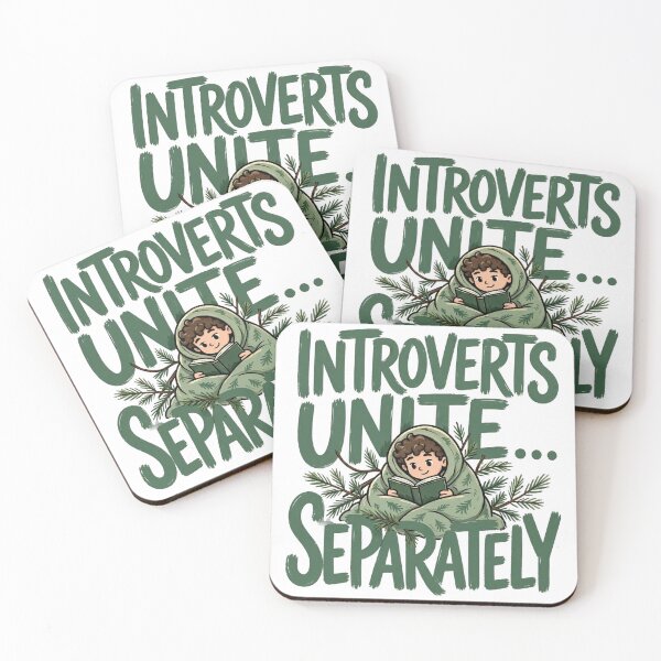 Item preview, Introverts Unite Separately Shirt - Funny Sarcastic Introvert Tee designed and sold by KERK Art and Design.