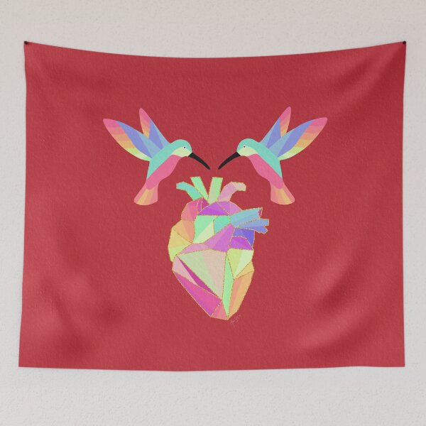 Item preview, Hummingbirds and heart red designed and sold by Ana Gorozpe.