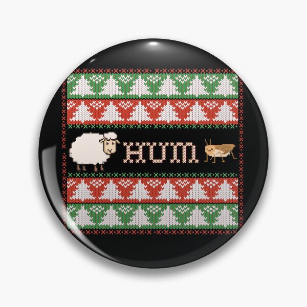 Item preview, Bah Humbug | Classic Holiday | Pixelated Sheep & Bug Ugly Christmas Sweater designed and sold by SunandShade.