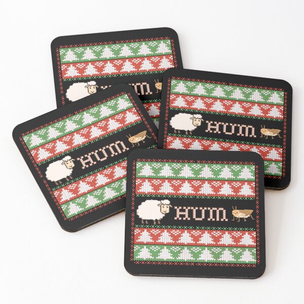 Item preview, Bah Humbug | Classic Holiday | Pixelated Sheep & Bug Ugly Christmas Sweater designed and sold by SunandShade.