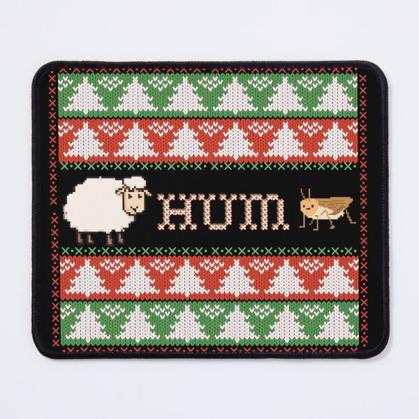 Item preview, Bah Humbug | Classic Holiday | Pixelated Sheep & Bug Ugly Christmas Sweater designed and sold by SunandShade.
